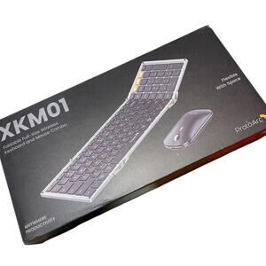 ProtoArc Foldable Keyboard + Mouse XKM01 Folding Bluetooth - Brand New / OpenBox